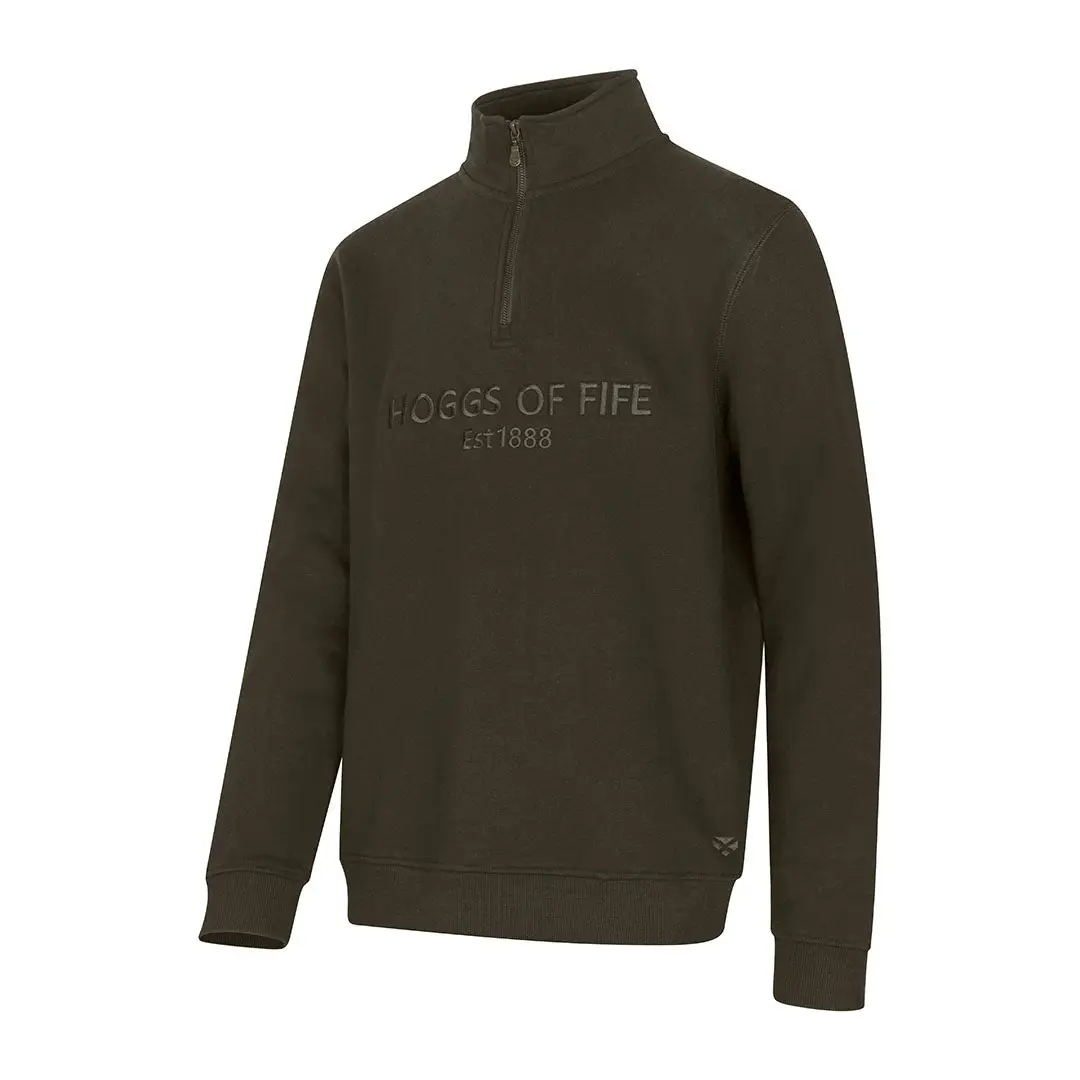 Hoggs of Fife Galloway 1888 Plain 1/4 Zip Sweatshirt