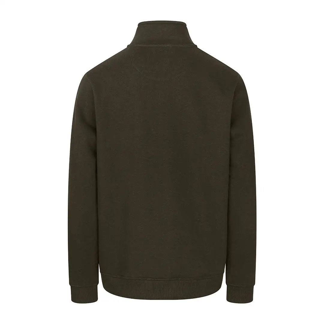 Hoggs of Fife Galloway 1888 Plain 1/4 Zip Sweatshirt - Image 3