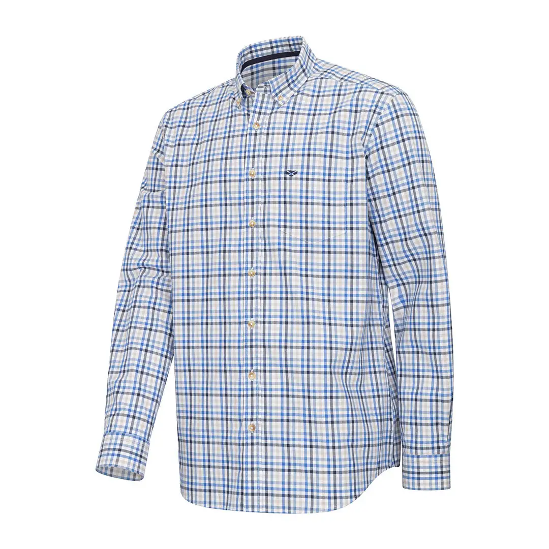Hoggs of Fife Garvock Cotton Twill Herringbone Check Shirt