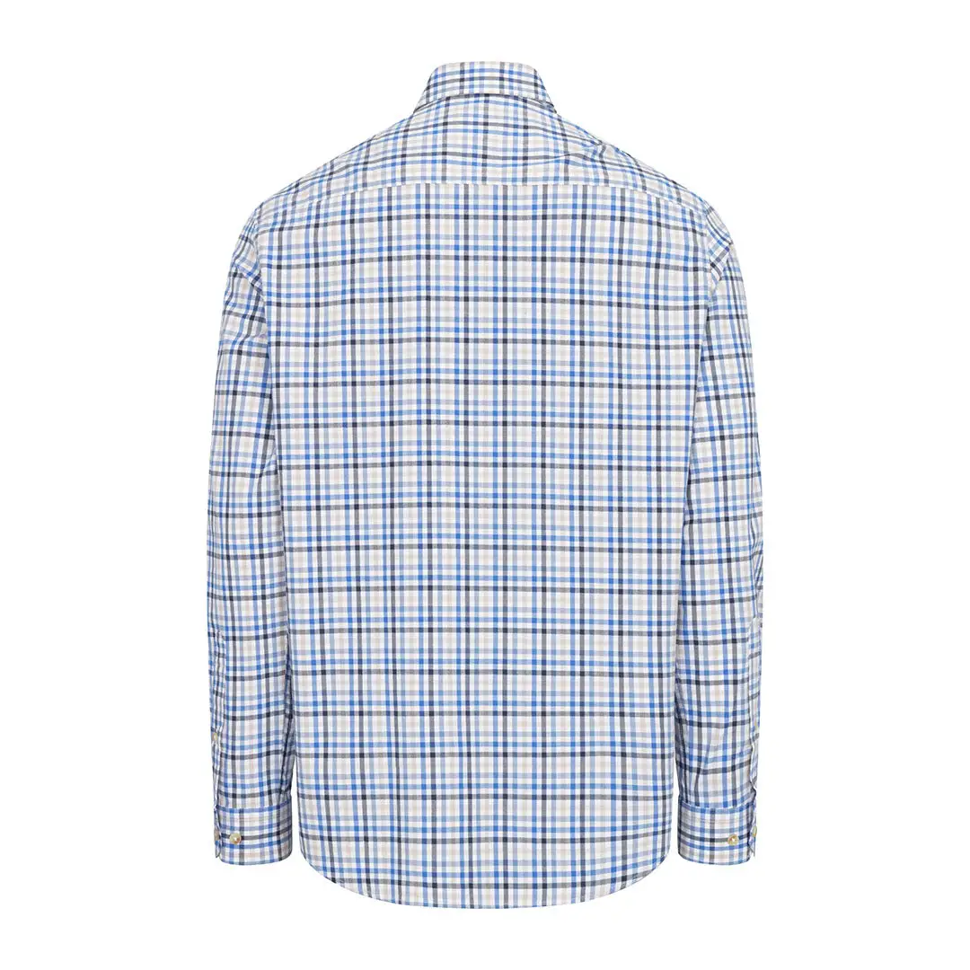 Hoggs of Fife Garvock Cotton Twill Herringbone Check Shirt - Image 5