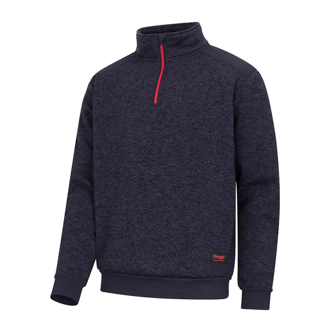 Hoggs Of Fife Green King II 1/4 Zip Knit