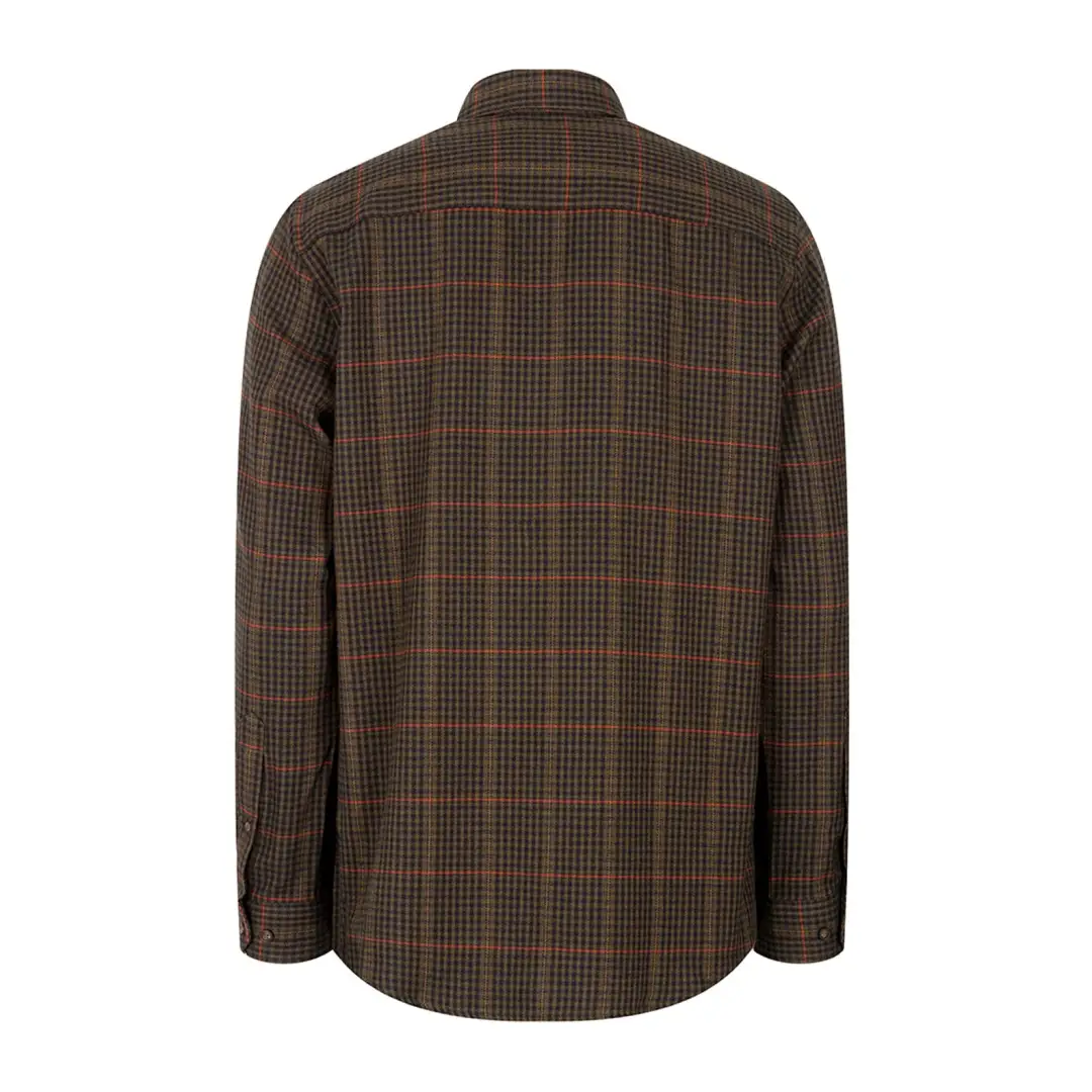 Hoggs of Fife Harris Cotton/Wool Twill Check Shirt - Image 4