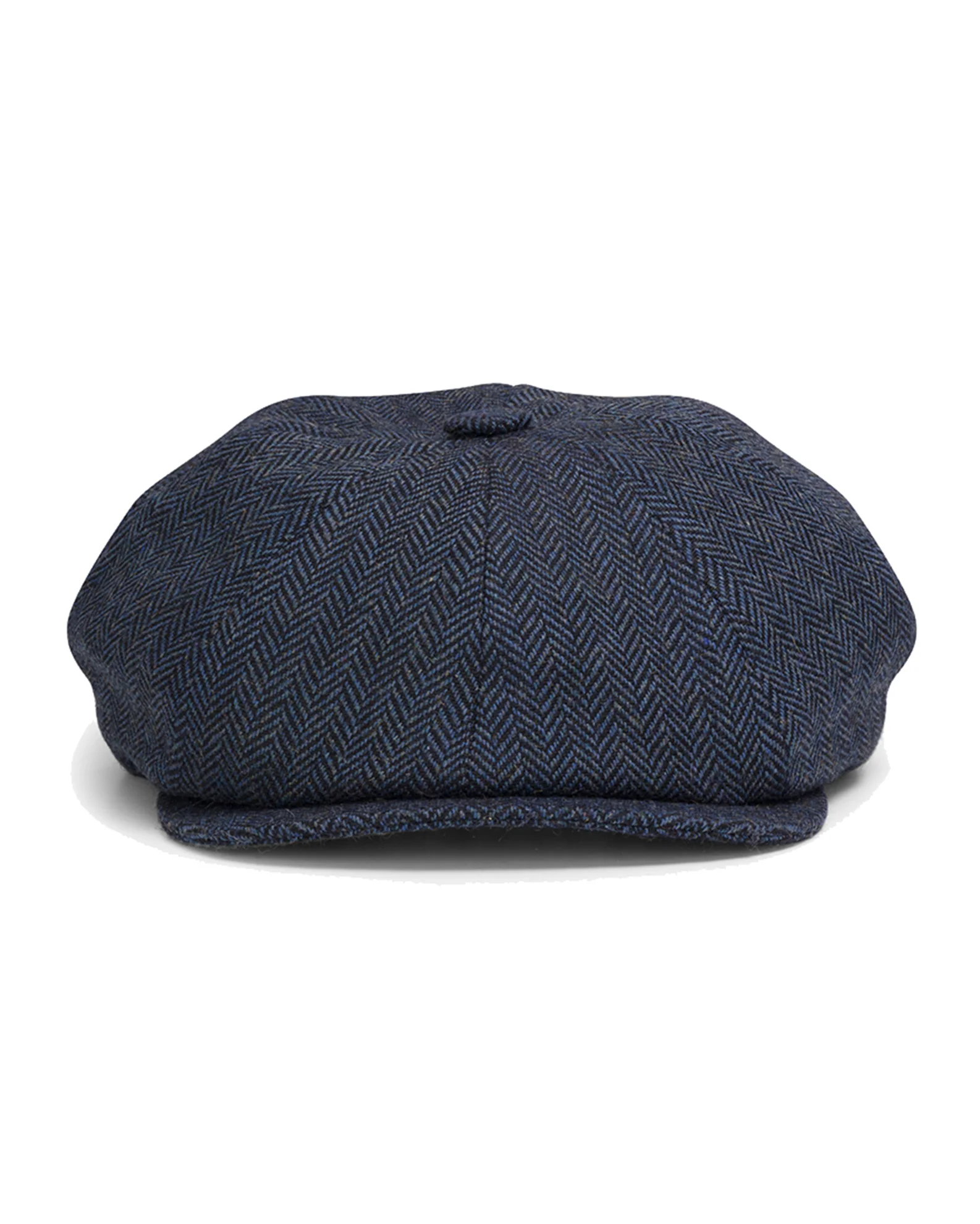 Hoggs of Fife Herringbone Tweed Baker Boy Cap - Image 2