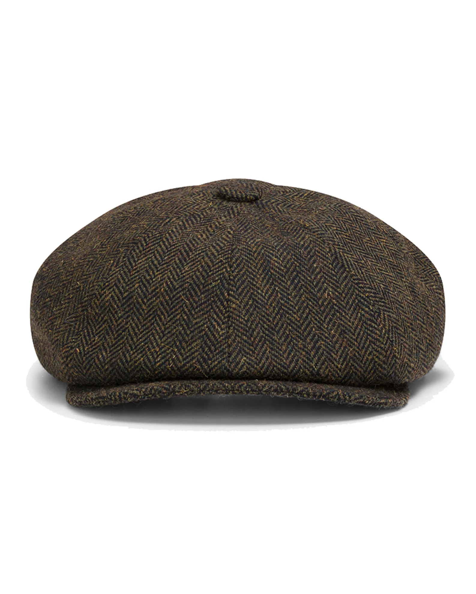 Hoggs of Fife Herringbone Tweed Baker Boy Cap - Image 2
