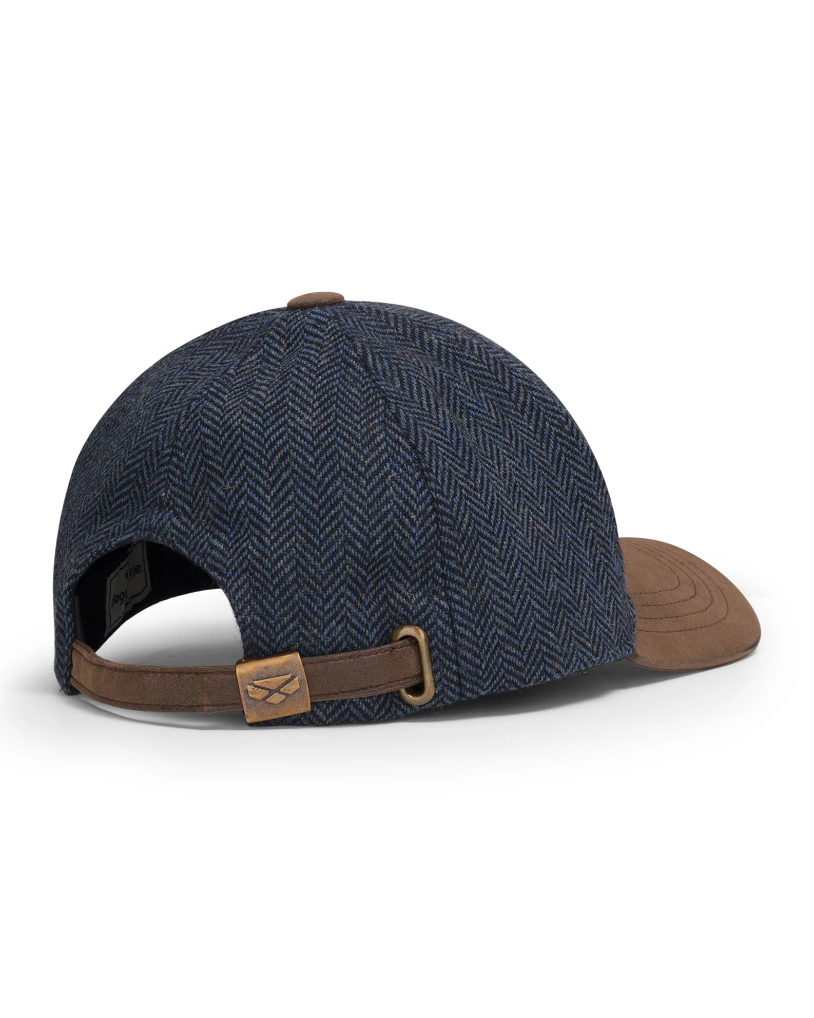 Hoggs of Fife Herringbone Tweed Baseball Cap - Image 2