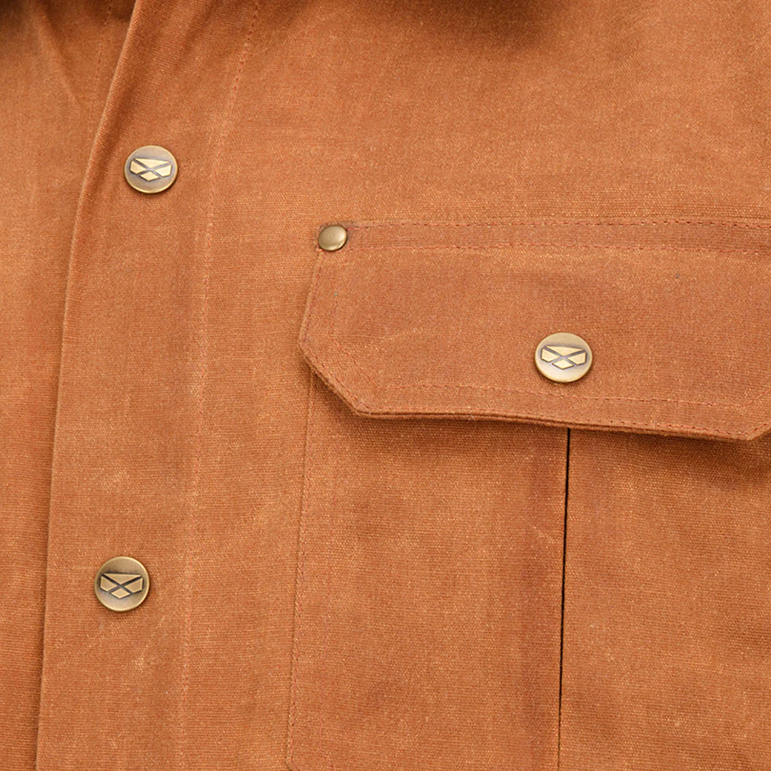 Hoggs of Fife Huntly Waxed Canvas Utility Overshirt - Image 2