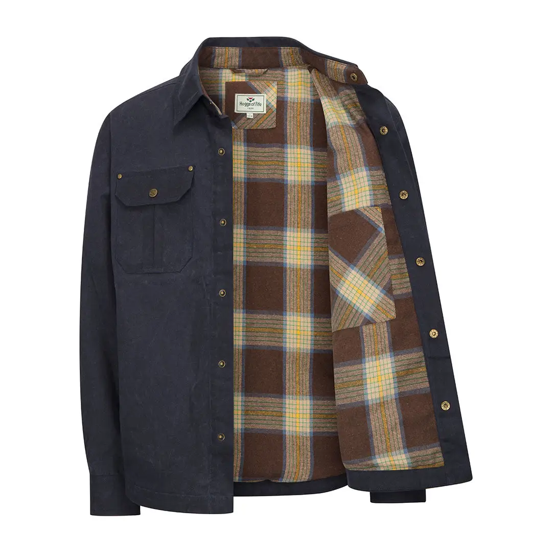 Hoggs of Fife Huntly Waxed Canvas Utility Overshirt - Image 3