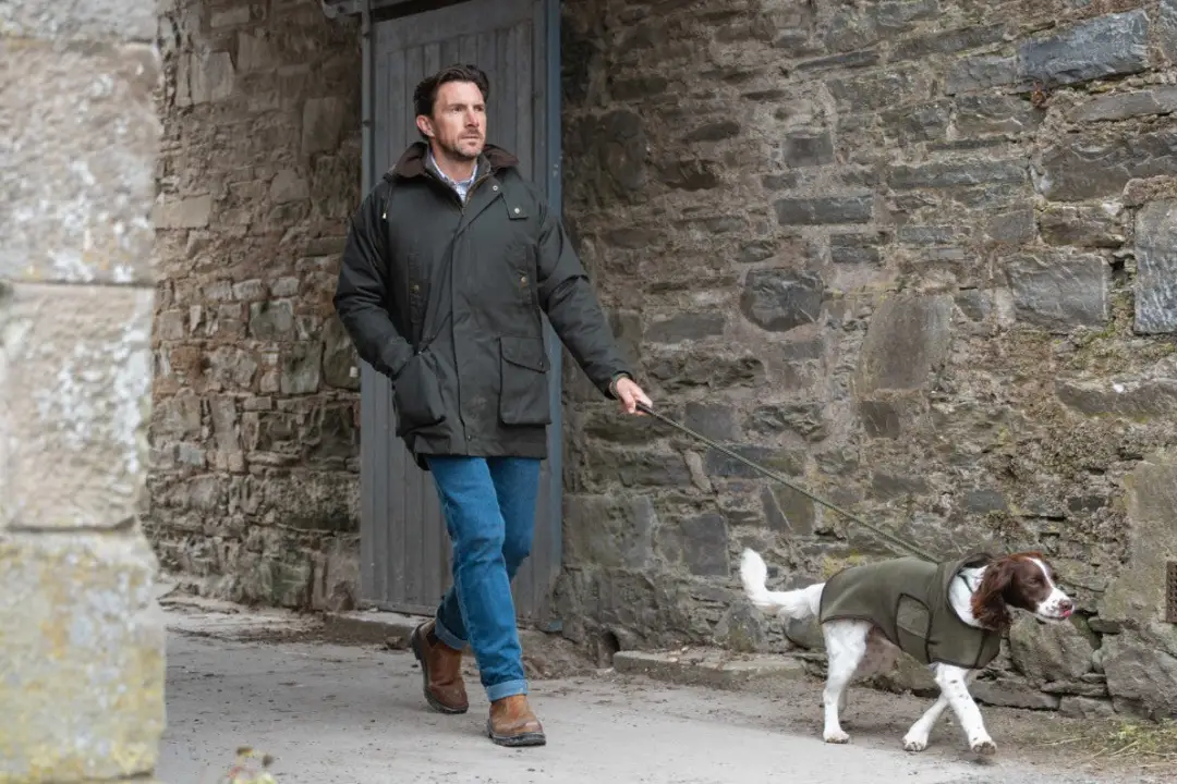 Hoggs of Fife Kelso Waterproof Gents Wax Jacket - Image 4
