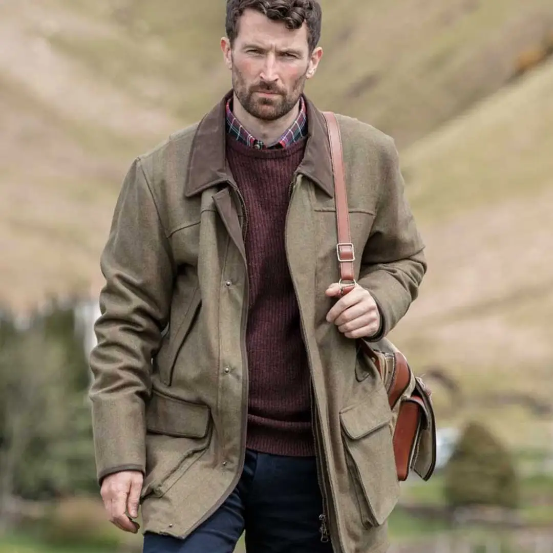 Hoggs of Fife Kinloch Technical Tweed Field Coat - Image 2
