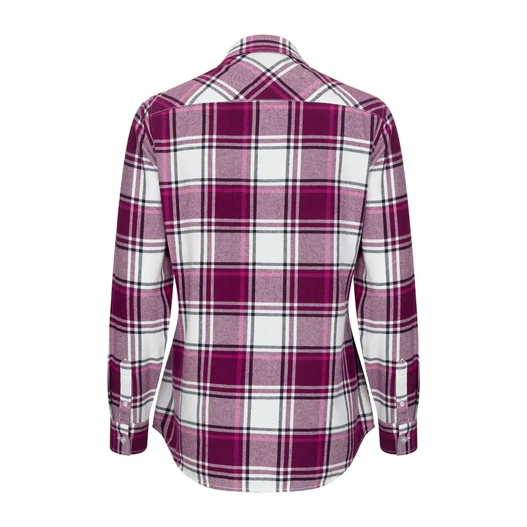 Hoggs of Fife Ladies Caitlyn Oversized Flannel Shirt - Image 2
