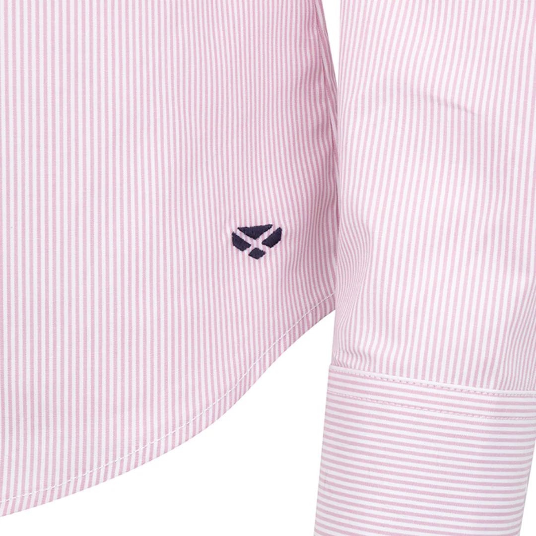 Hoggs of Fife Ladies Ingliston Stretch Stripe Shirt - Image 2