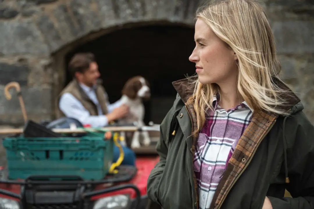 Hoggs of Fife Ladies Kelso Waterproof Wax Jacket - Image 6