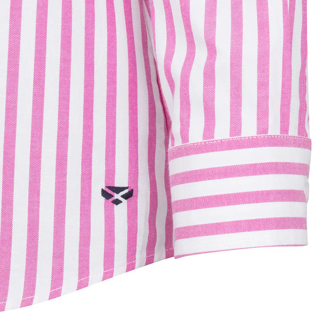 Hoggs of Fife Ladies Sophia Oversized Stripe Shirt - Image 2