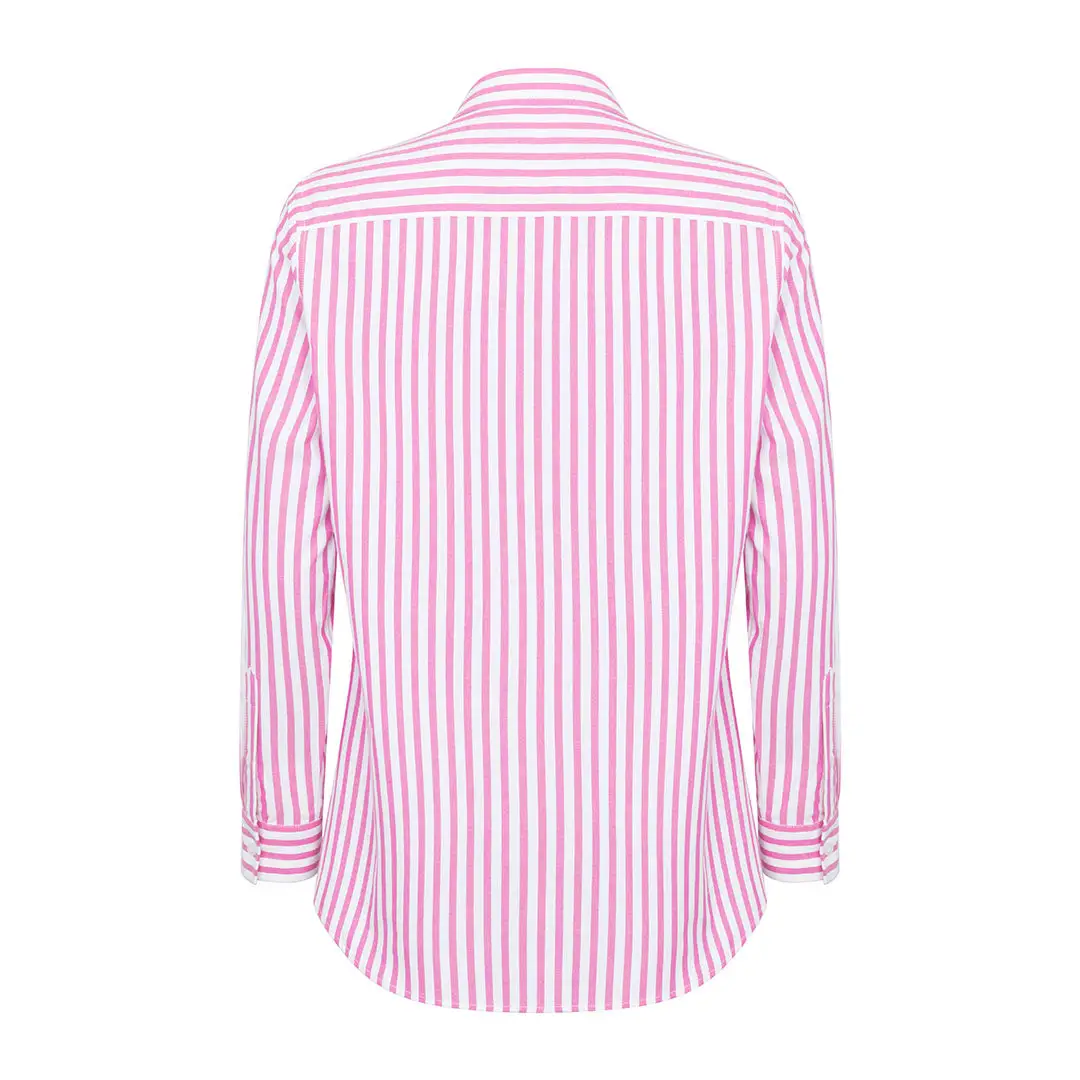 Hoggs of Fife Ladies Sophia Oversized Stripe Shirt - Image 3