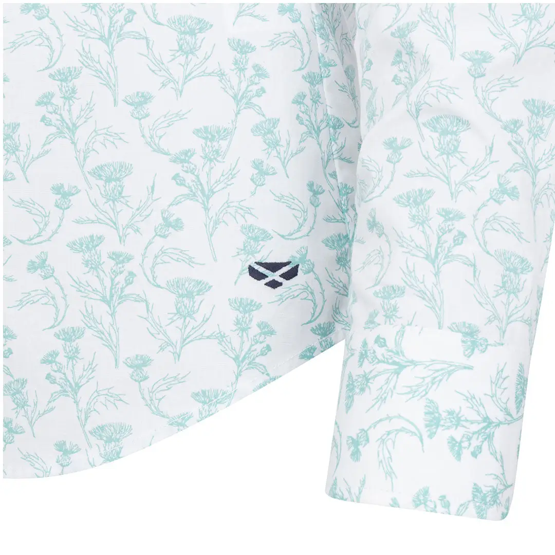 Hoggs of Fife Ladies Thistle Print Shirt - Image 3