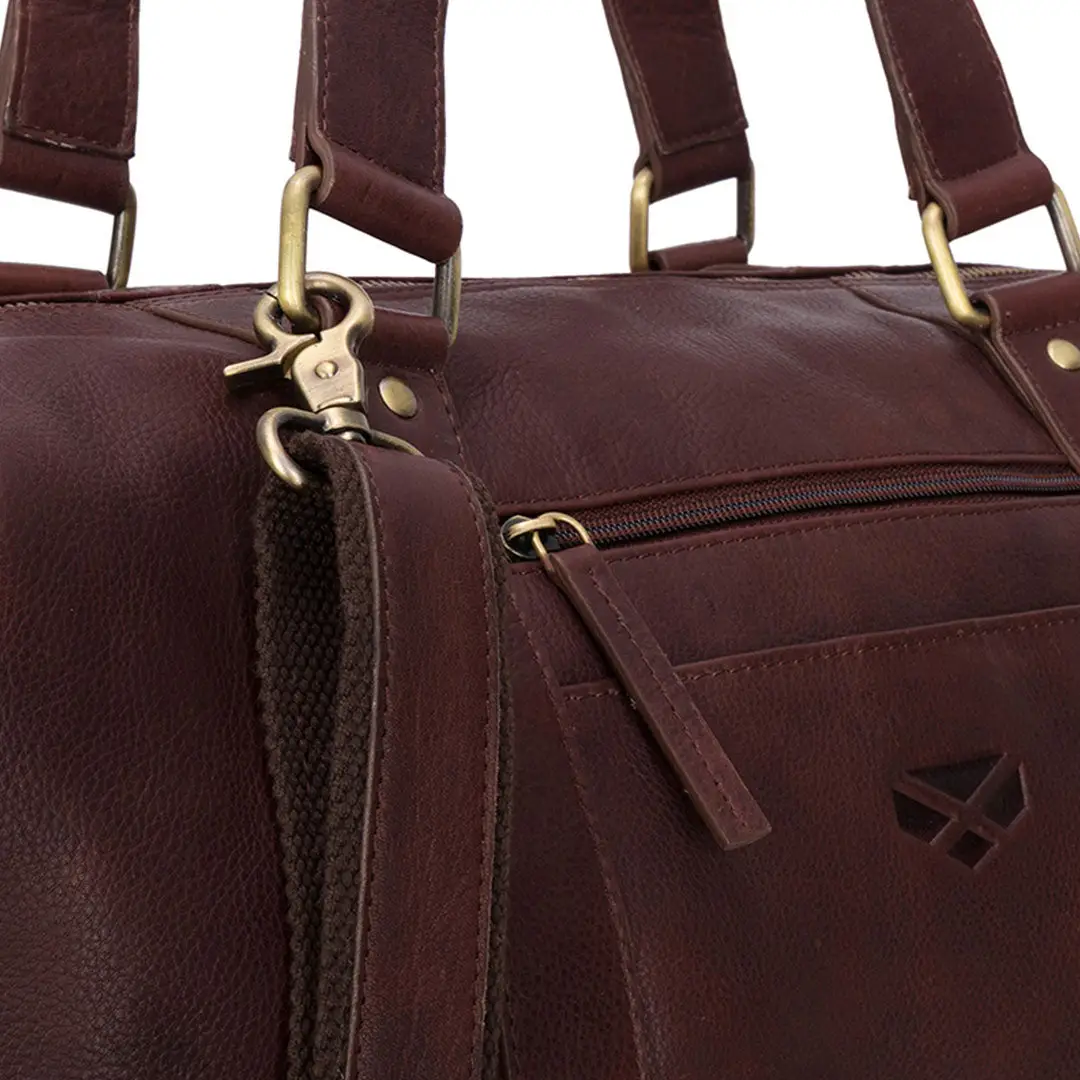Hoggs of Fife Monarch Leather Carryon Holdall - Image 5