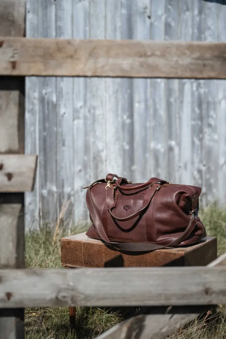 Hoggs of Fife Monarch Leather Carryon Holdall - Image 6