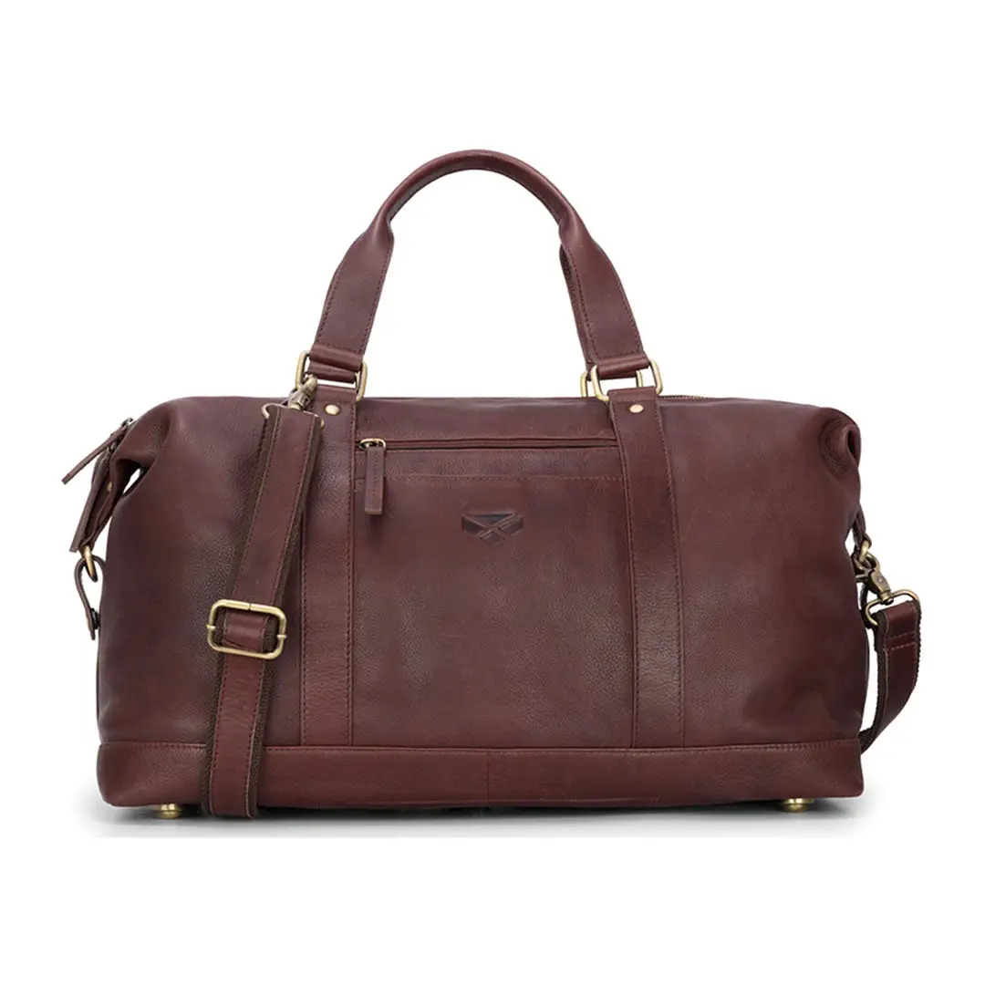 Hoggs of Fife Monarch Leather Carryon Holdall - Image 7