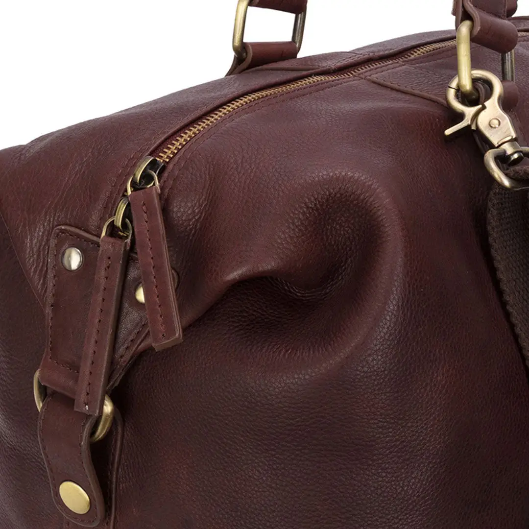 Hoggs of Fife Monarch Leather Carryon Holdall - Image 9