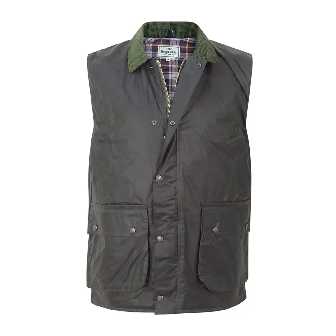 Hoggs Of Fife Padded Waxed Waistcoat - Image 5