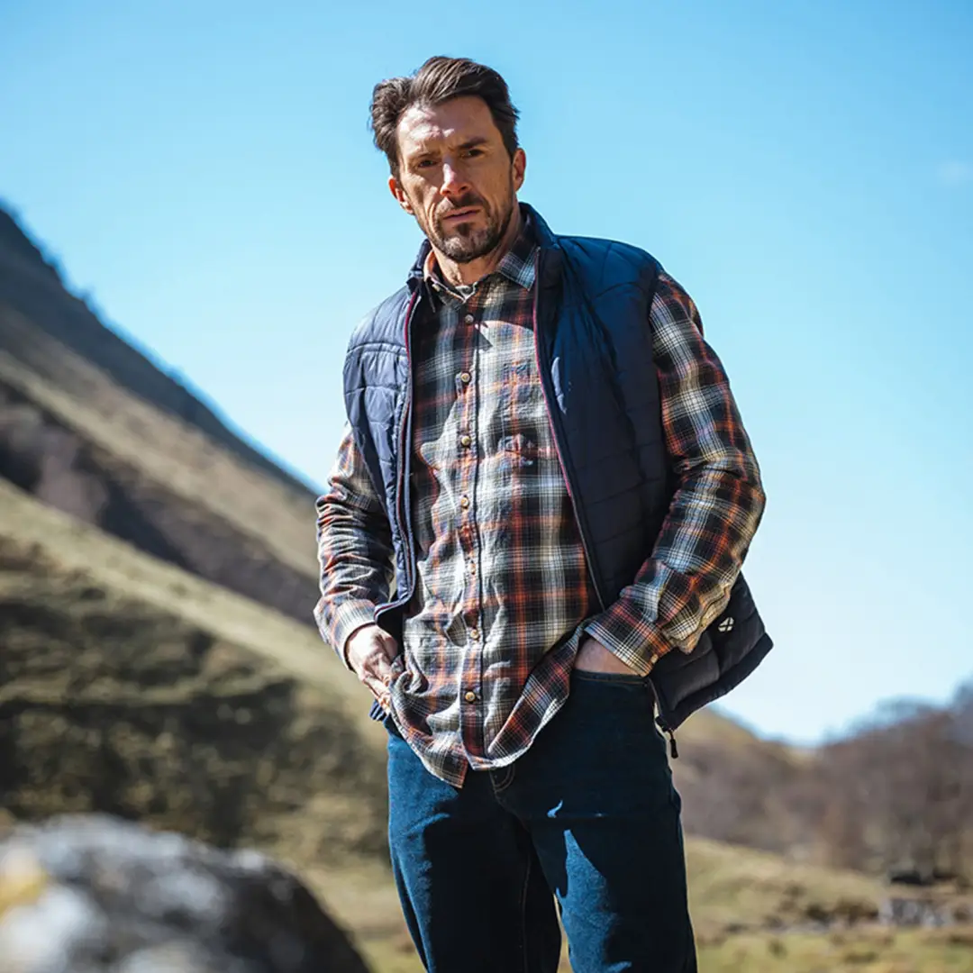 Hoggs of Fife Tiree Herringbone Check Shirt - Image 2