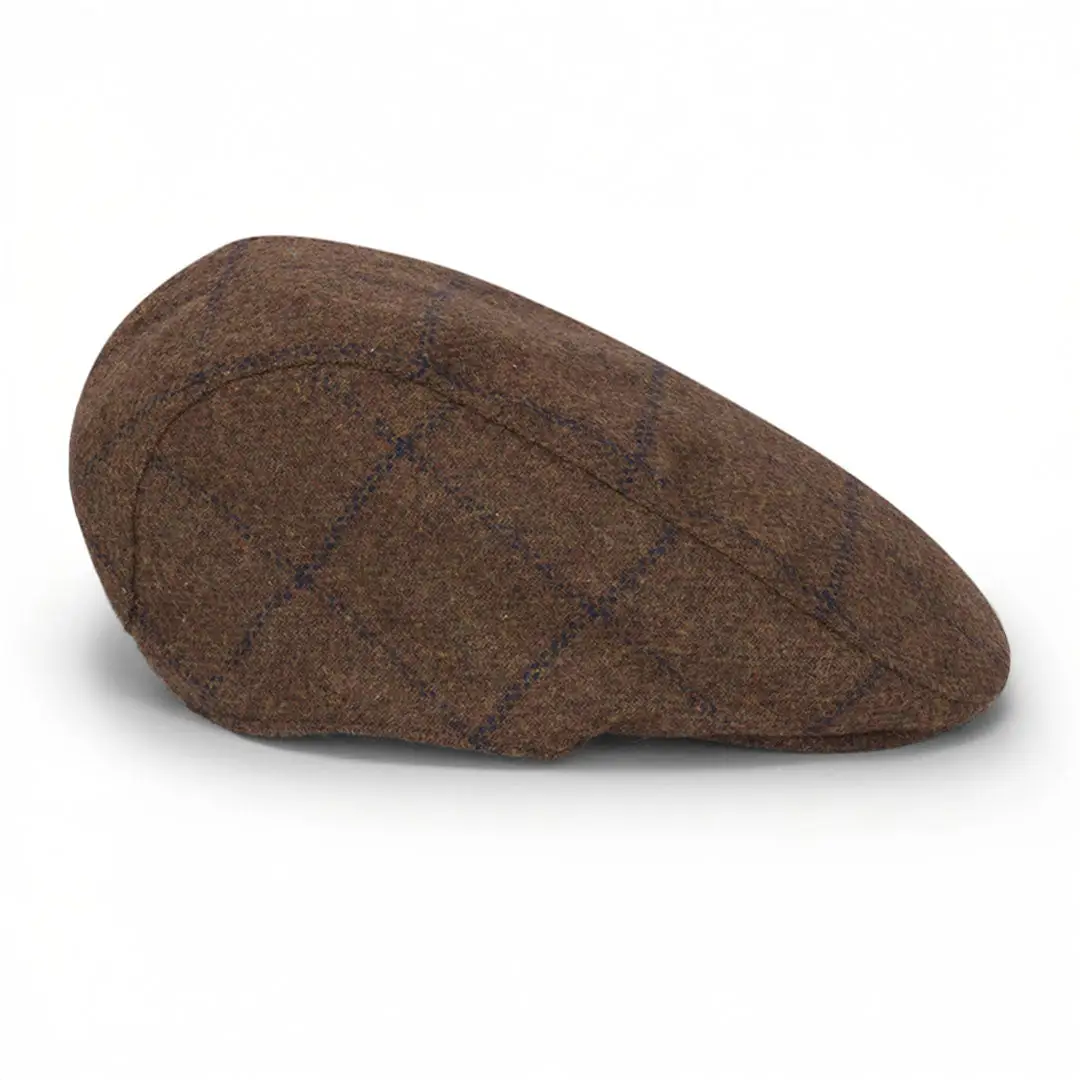 Hoggs of Fife Windowpane Waterproof Tweed Hat - Image 2
