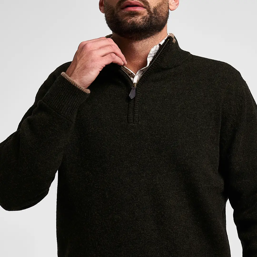 Jack Pyke Ashcombe 100% Lambwool Zipknit Pullover - Image 3