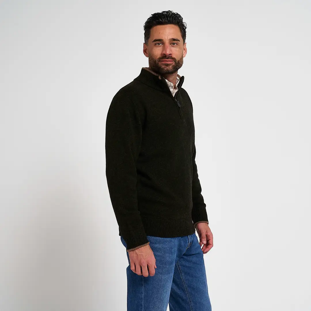 Jack Pyke Ashcombe 100% Lambwool Zipknit Pullover - Image 4