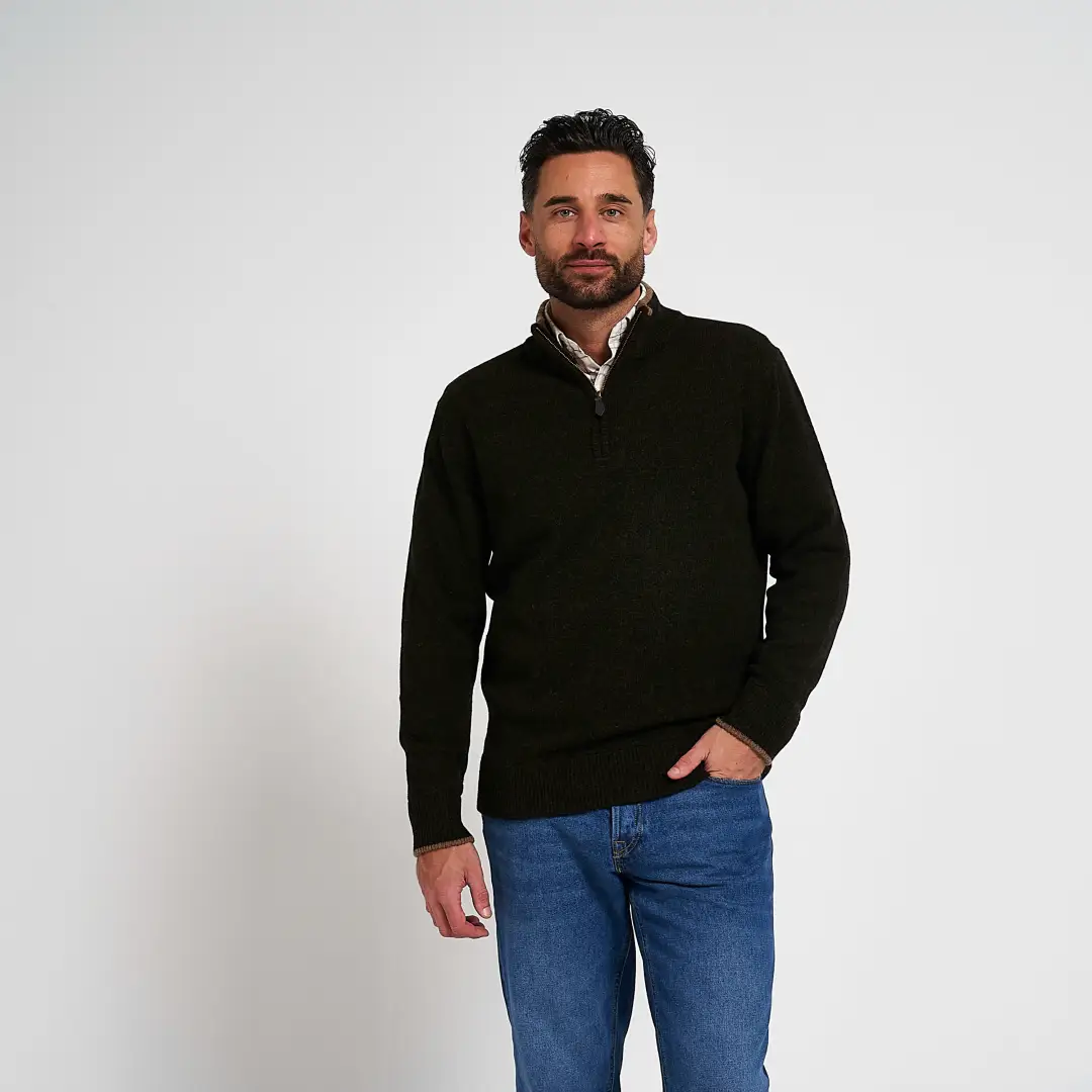 Jack Pyke Ashcombe 100% Lambwool Zipknit Pullover - Image 6