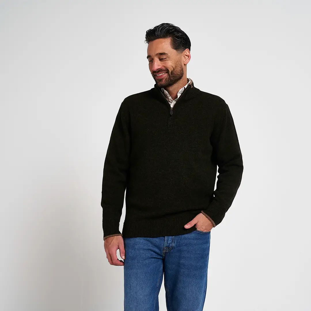 Jack Pyke Ashcombe 100% Lambwool Zipknit Pullover - Image 8