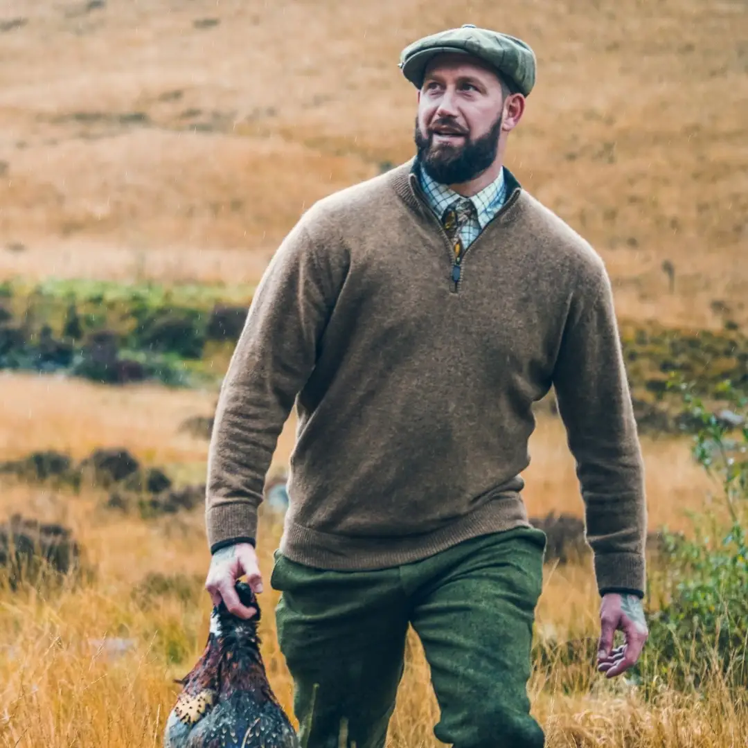 Jack Pyke Ashcombe 100% Lambwool Zipknit Pullover - Image 2