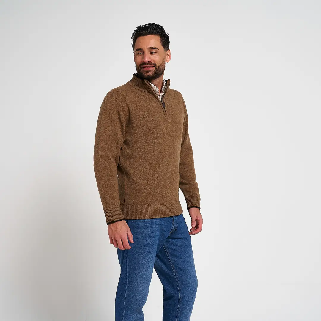 Jack Pyke Ashcombe 100% Lambwool Zipknit Pullover - Image 3