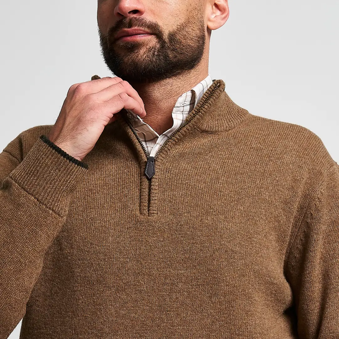 Jack Pyke Ashcombe 100% Lambwool Zipknit Pullover - Image 4