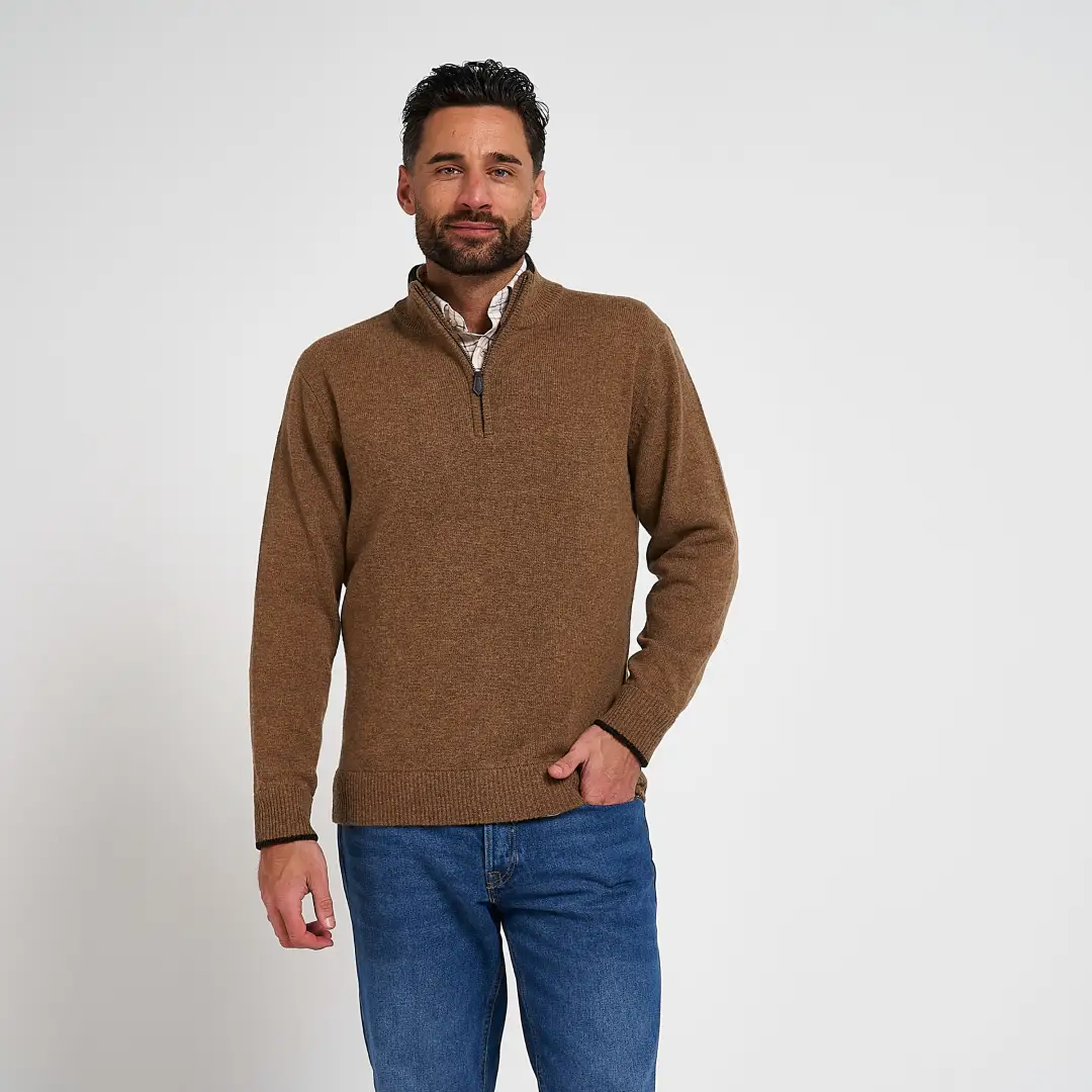 Jack Pyke Ashcombe 100% Lambwool Zipknit Pullover - Image 5