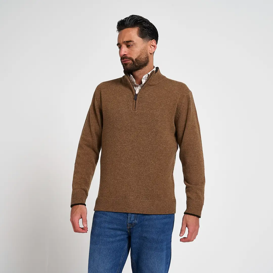 Jack Pyke Ashcombe 100% Lambwool Zipknit Pullover - Image 7