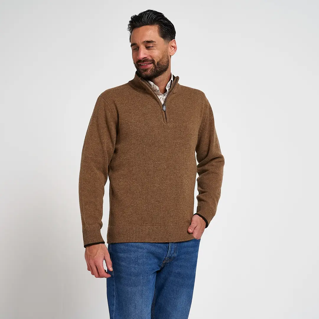 Jack Pyke Ashcombe 100% Lambwool Zipknit Pullover - Image 9
