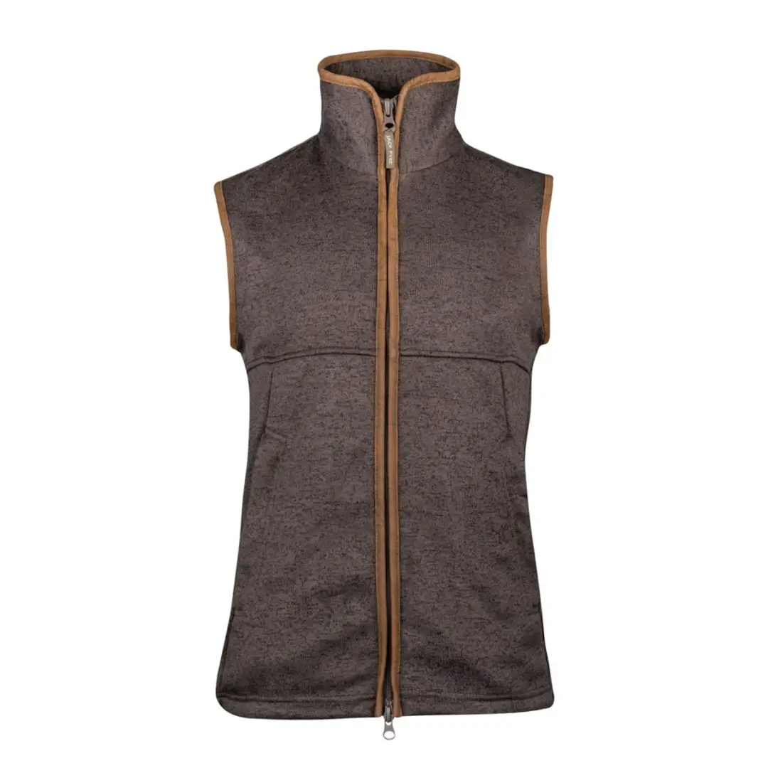 Jack Pyke Melange Fleece Gilet Brown - Image 5