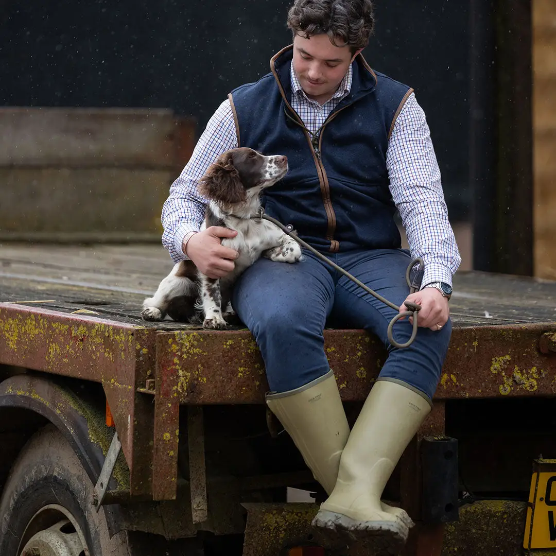 Jack Pyke Melange Fleece Gilet Navy - Image 2