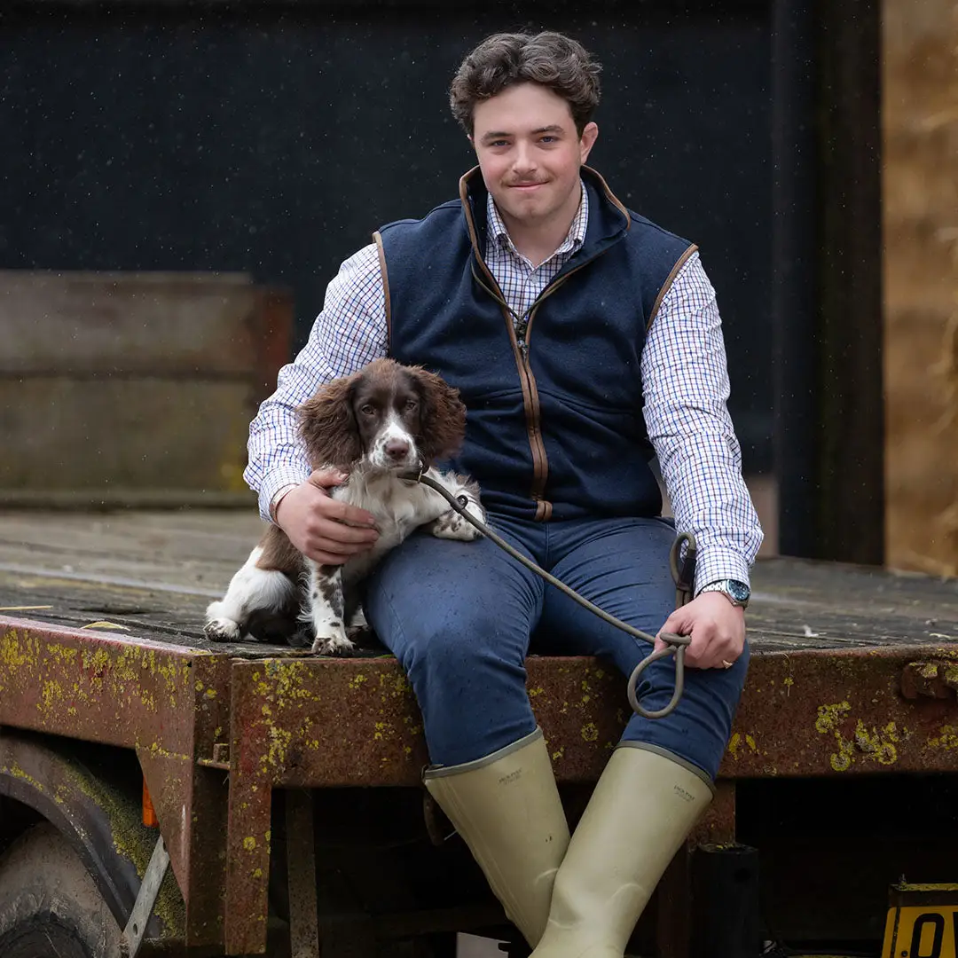 Jack Pyke Melange Fleece Gilet Navy - Image 4
