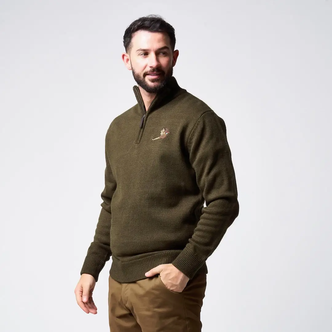 Jack Pyke Pheasant Zip Neck Pullover - Image 2