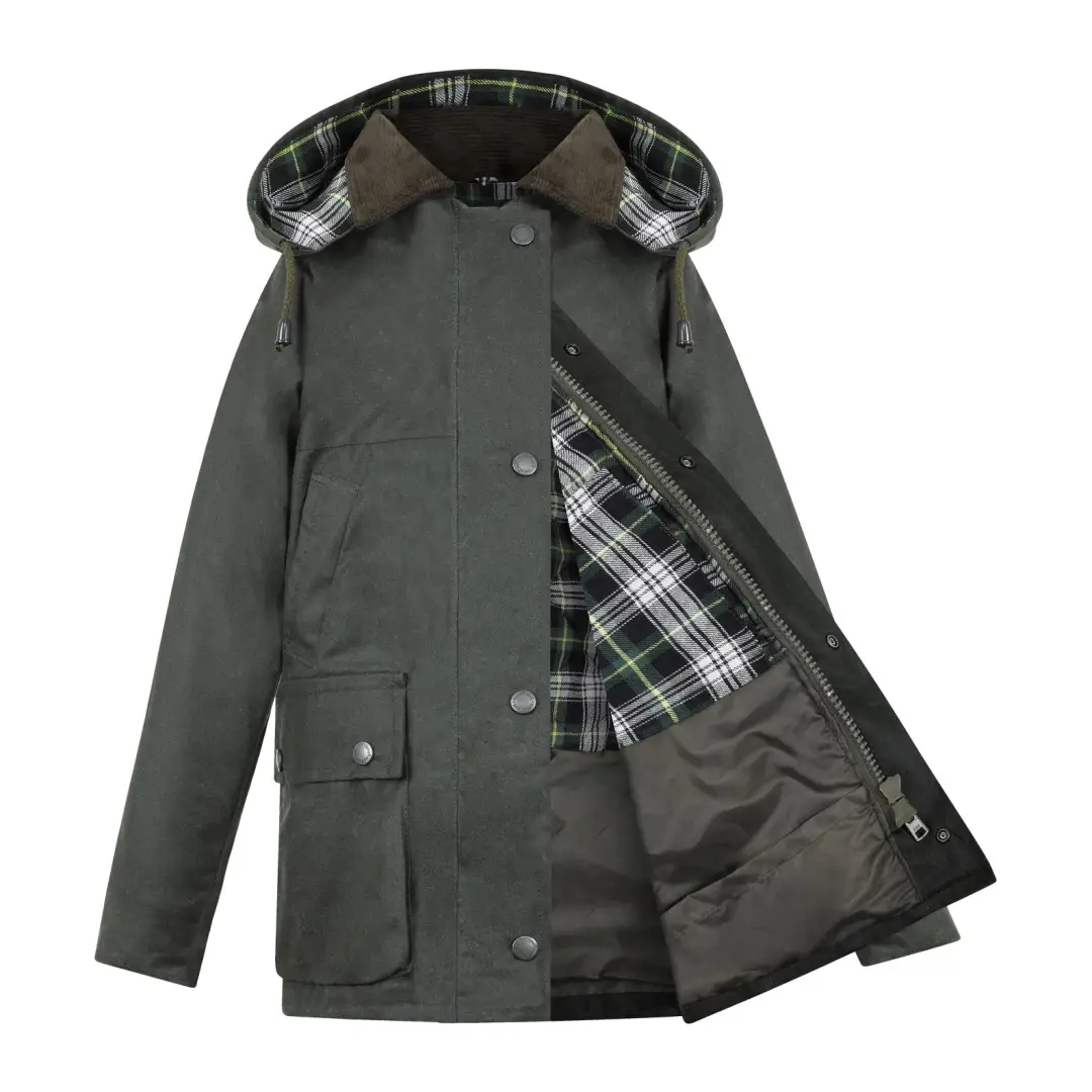 New Forest Kids Wax Jacket - Image 3