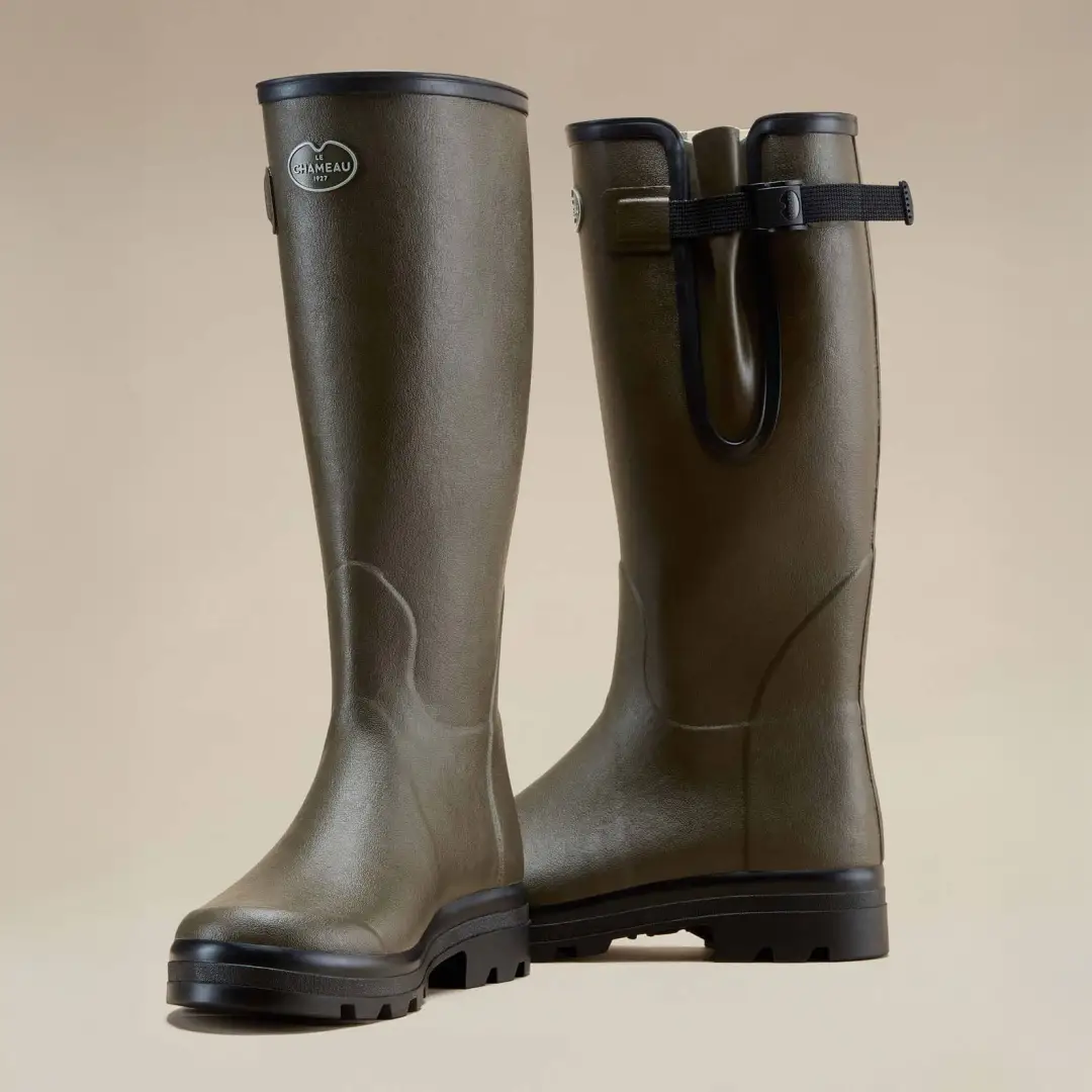 Le Chameau Men's Vierzon Jersey Lined Wellington Boots - Image 3