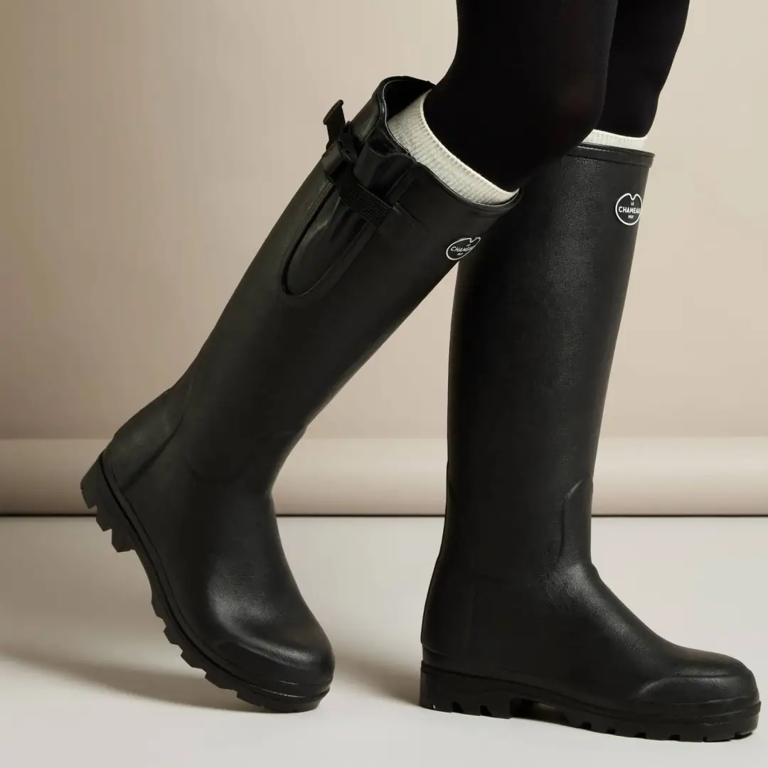 Le Chameau Women's Vierzon Jersey Lined Wellington Boots - Image 4