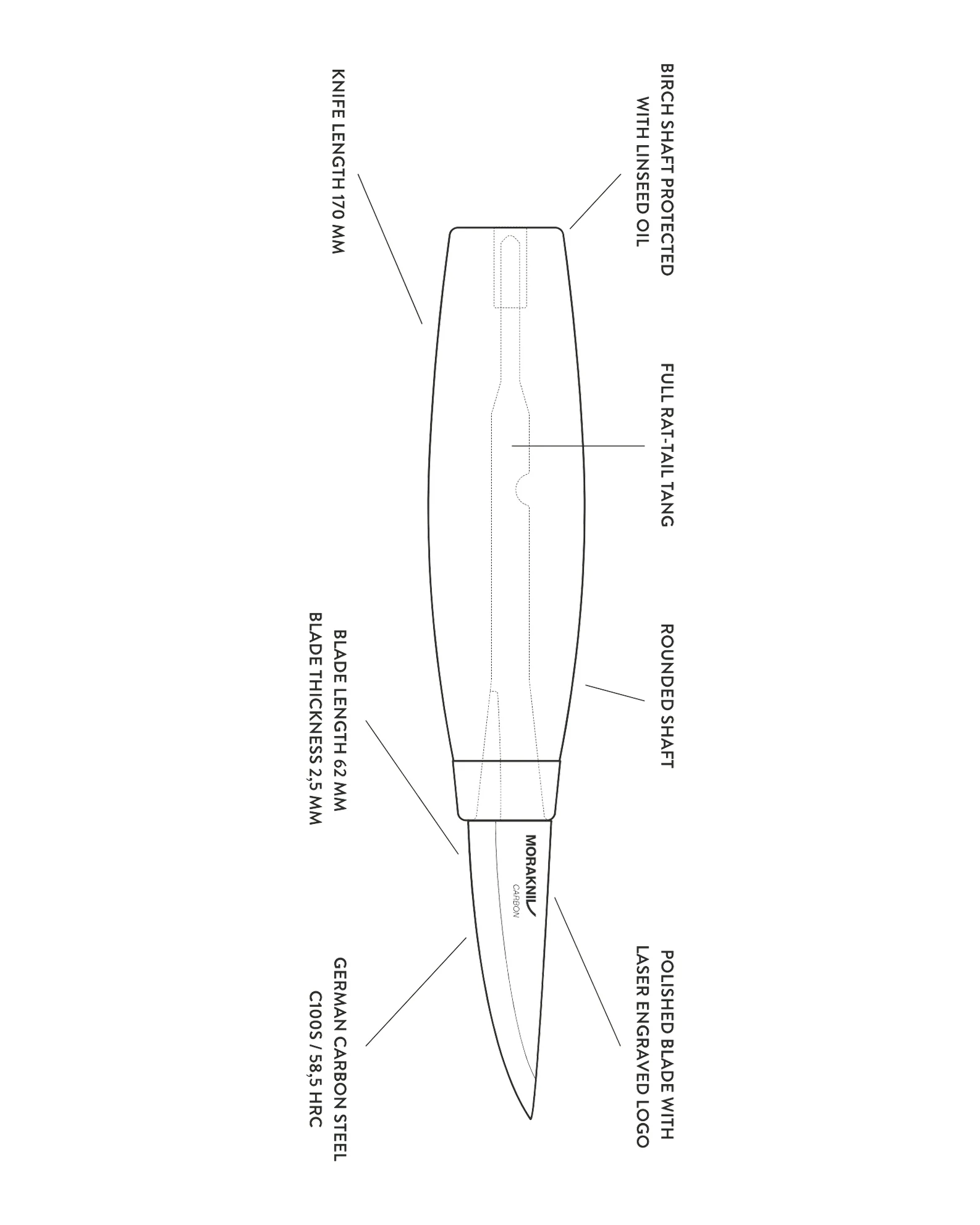 Mora Woodcarving Knife 120 (C) - Image 7