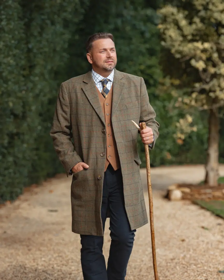 New Forest Goodwood Tweed Long Coat - Image 11