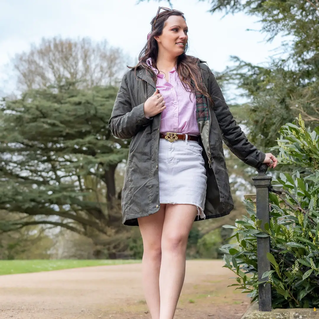 New Forest Ladies Longer Length Wax Jacket - Image 11