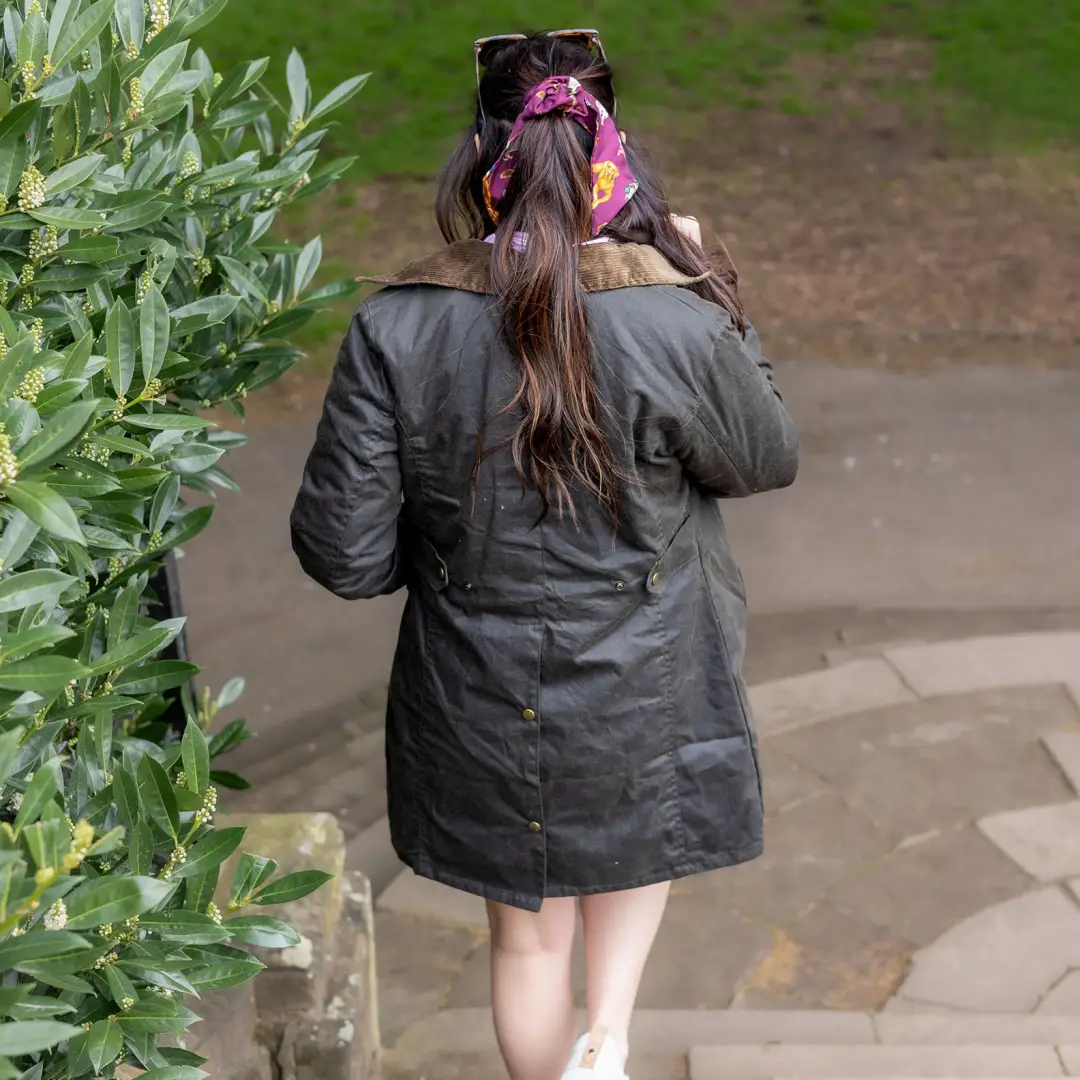 New Forest Ladies Longer Length Wax Jacket - Image 7