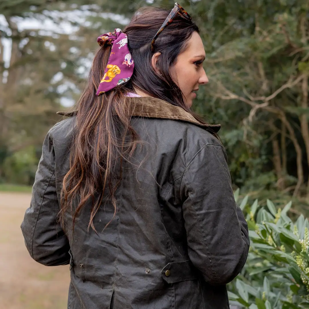 New Forest Ladies Longer Length Wax Jacket - Image 8