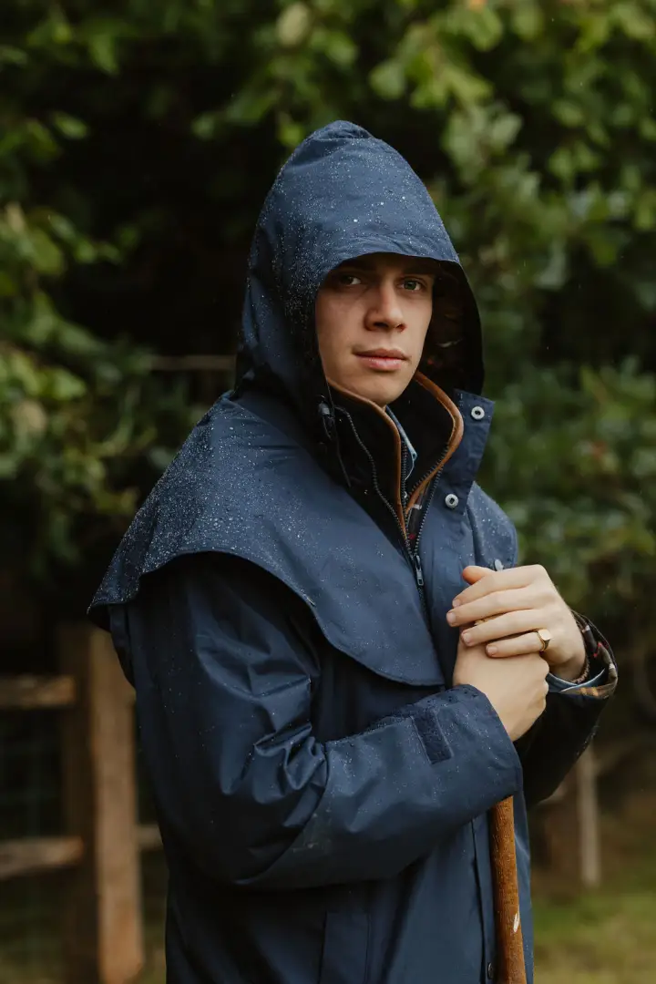 New Forest Ranger Mens Full Length Waterproof Coat - Image 4