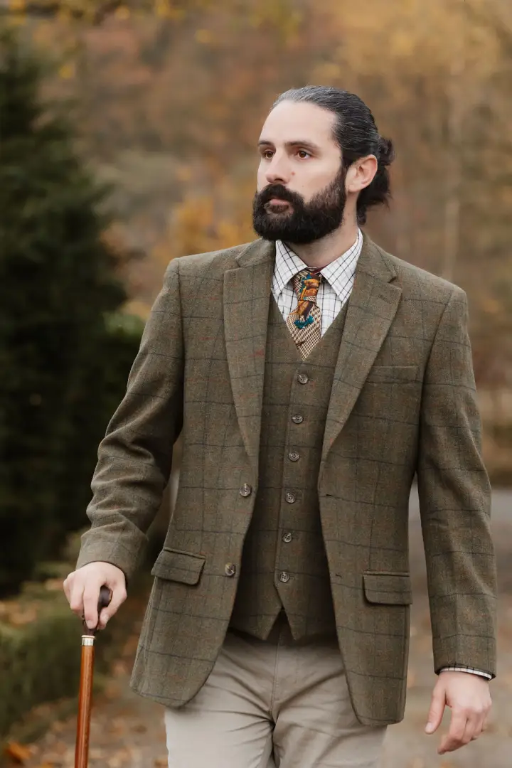 New Forest Premium 100% Wool Tweed Waistcoat - Image 4